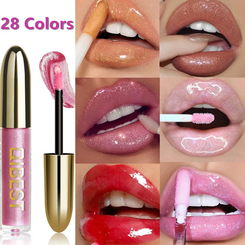 

Waterproof Lipgloss Diamond Glitter Liquid Lipstick Lip Gloss Long Lasting Moisturizing Lipstck Lip Makeup Cosmetic Lip Stick