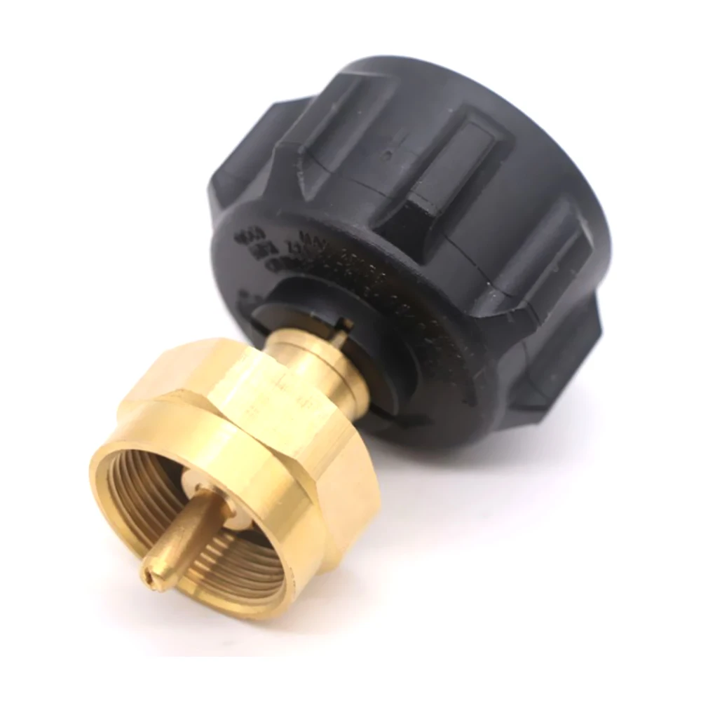

QCC1 to POL One Pound Gas Cylinder Inflation Adapter With Over-Current Protection Brass Interface Accessories