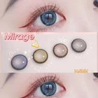 Цветные контактные линзы UYAAI, 2 шт., 1 пара, цветные линзы для глаз, линзы для учеников, цветные линзы ed, синие линзы, цветные линзы с линзами для макияжа глаз