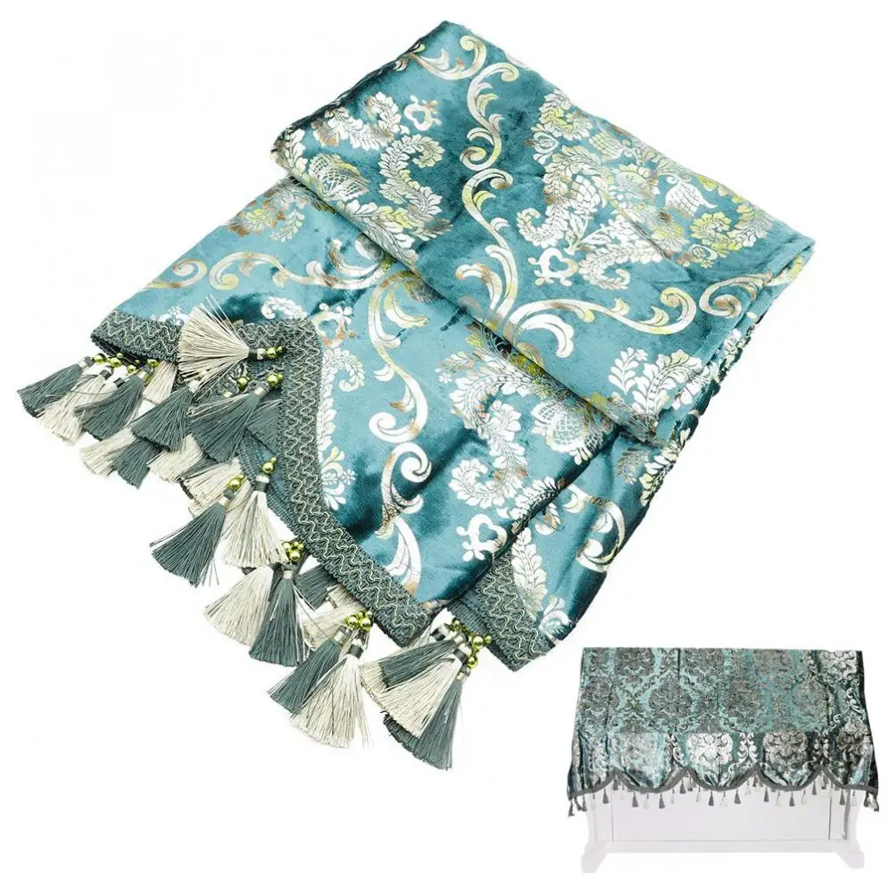 Вертикальный фланелевый полудрапированный Бронзовый чехол для клавиатуры в