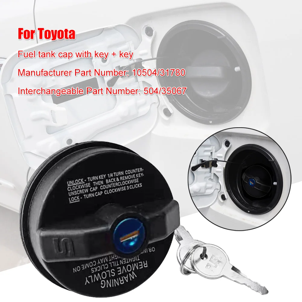 

Car-styling Fuel Tank Cover Gas Cap Cover For Toyota Avalon Camry Matrix 4runner Tundra Yaris Tacoma With 2 Keys Lock