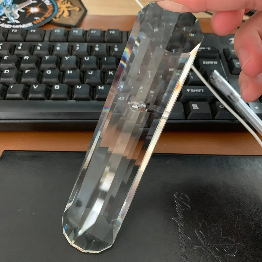 150 мм столб Suncatcher Хрустальная Призма граненая люстра часть радуги DIY ремесло