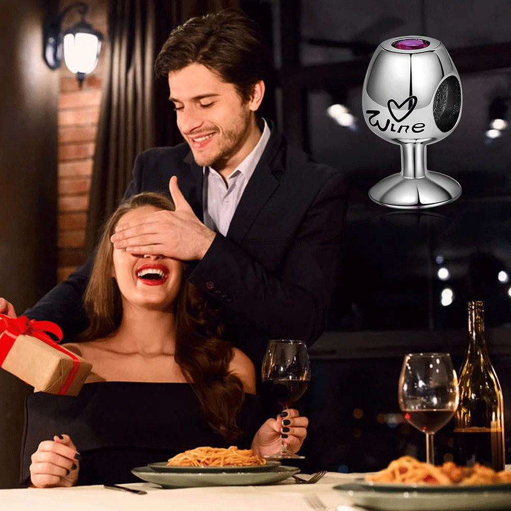 Подвеска для браслета из серебра 925 пробы в европейском стиле|glass beads charms|beads