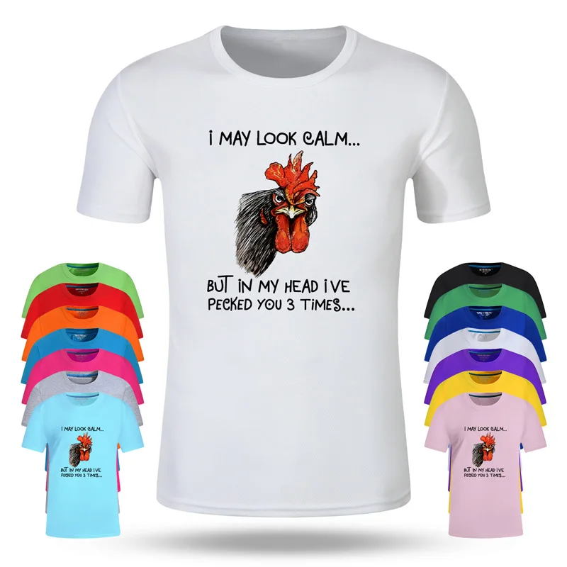 

Chicken Cute Fashion Cotton Big Size Students Summer T-Shirt Short Sleeve Men Women Boys Girls T Shirt Tees Kids Tshirt