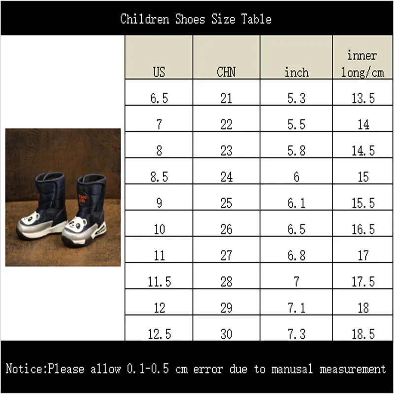 

2020 new cartoon boy and girl snow boots children waterproof boots baby warm high tube plus velvet cotton