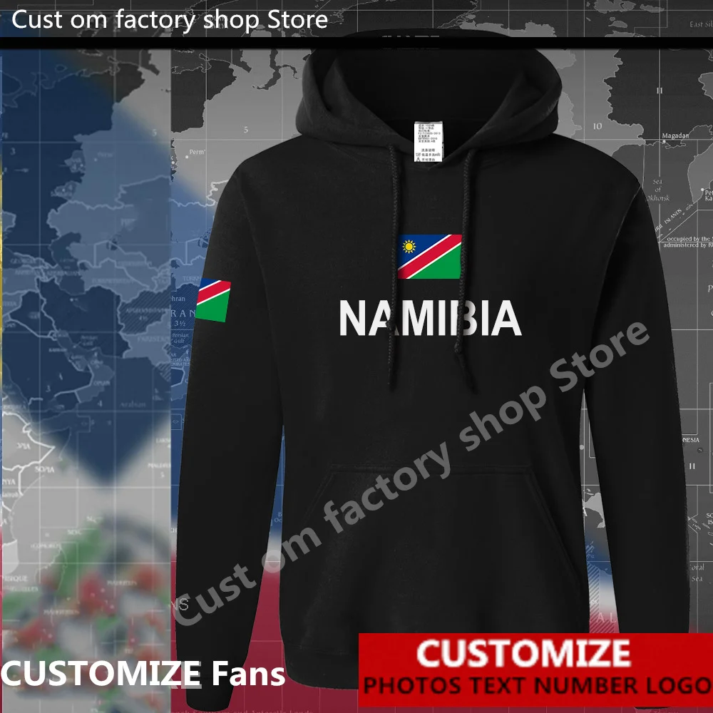 

Namibia Flag ​Hoodie Free Custom Jersey Fans DIY Name Number LOGO Hoodies Men Women Fashion Loose Casual Sweatshirt
