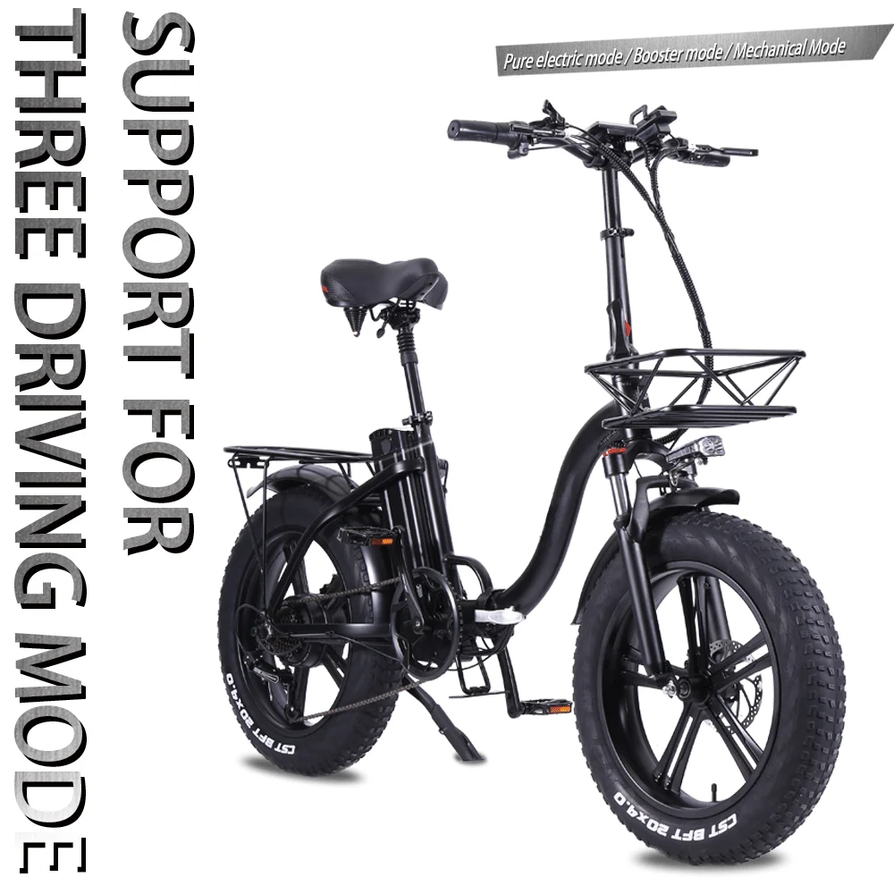 [В НАЛИЧИИ ЕС] Новый электрический велосипед для езды по снегу 20x500 дюйма 48 в Вт