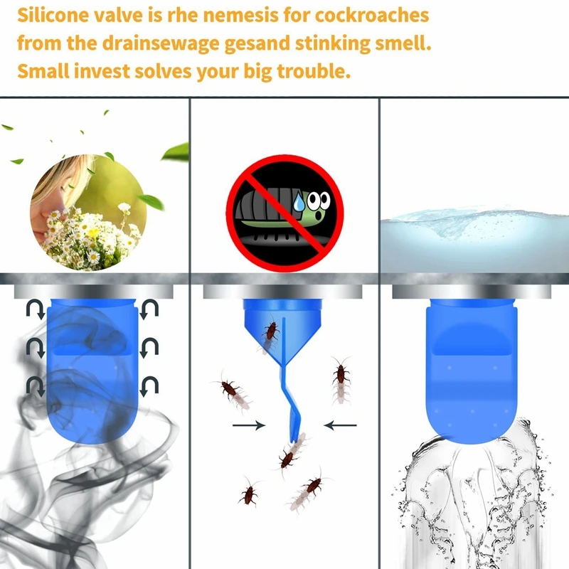 4 упаковки односторонний клапан для труб в туалете