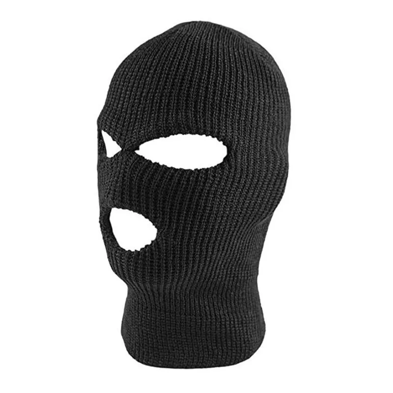 Вязаная Балаклава активный отдых Полное Лицо Крышка Лыжная маска шеи теплая