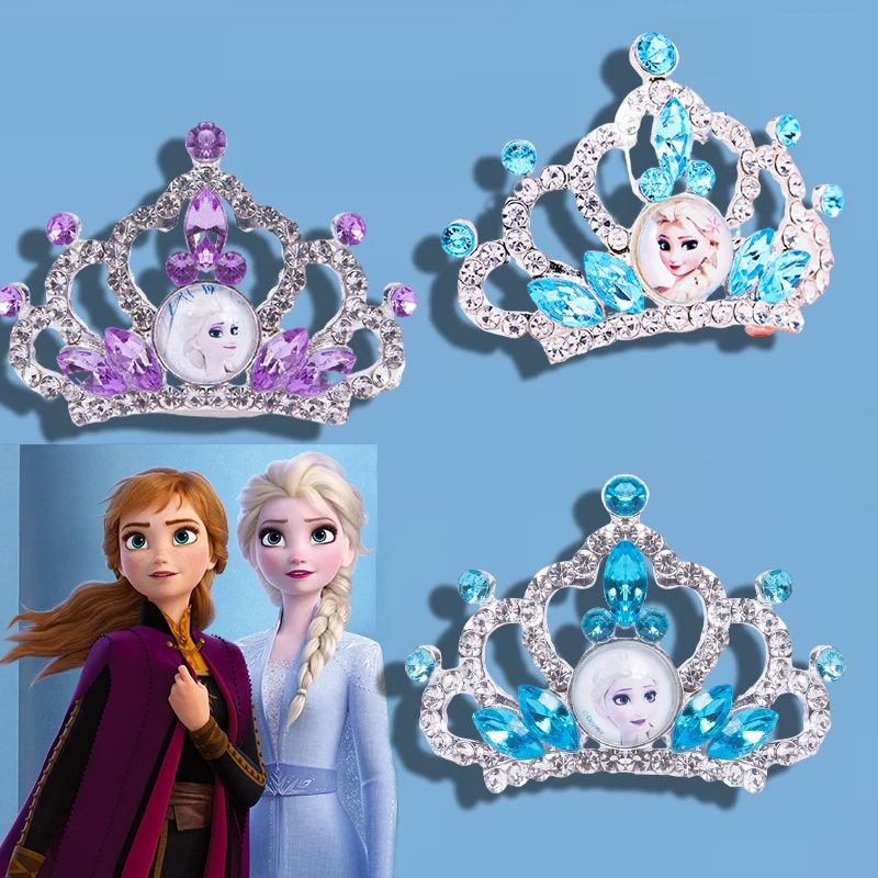 Disney Frozen 2 Эльза Девочки Корона Русалочка Расчески для волос Детская косметика Развлекательные игрушки Детские аксессуары Подарок на Рождество для малышей