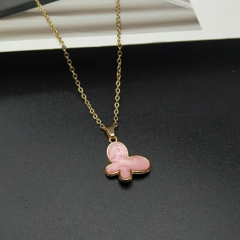 Новинка 2019 модное ожерелье с подвеской для женщин и девушек милое розового