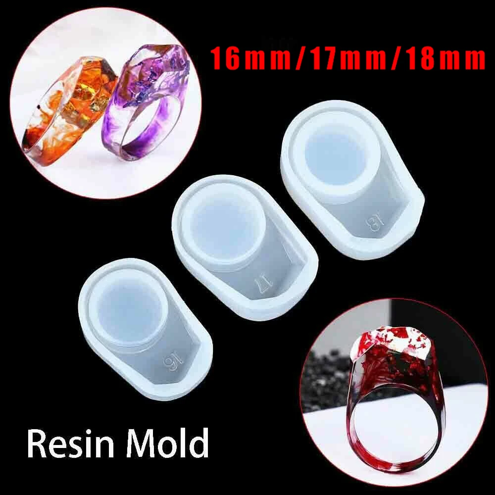 

1x Reusable DIY Crystal UV Epoxy Resin Silicone Mold Pendant Jewelry Making Tool Ring Mould DIY Accessories