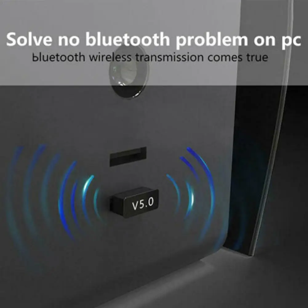 

USB Bluetooth 5.0 Adapter Transmitter Receiver Bluetooth Audio For Computer PC Wireless USB Adapter Laptop S2Q7