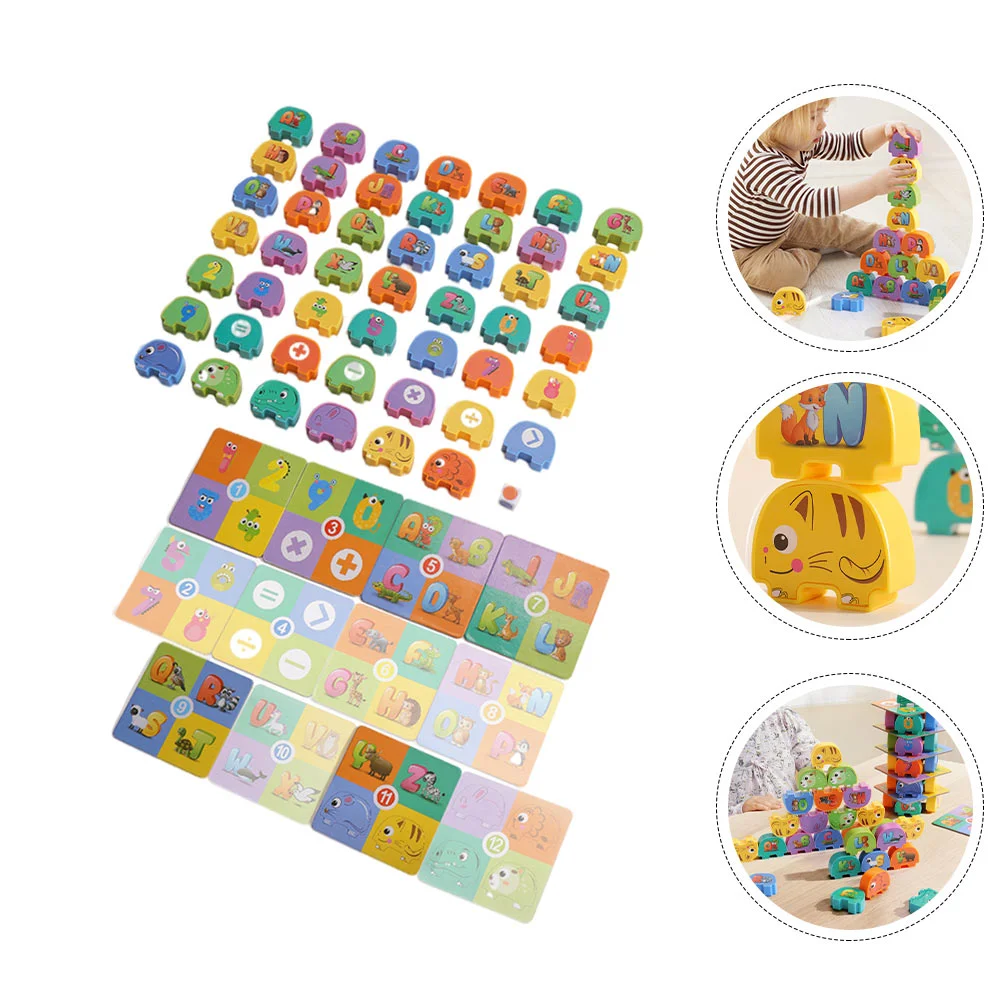 

1 Набор детских Штабелируемых блоков с животными, сбалансированные штабелируемые детские блоки