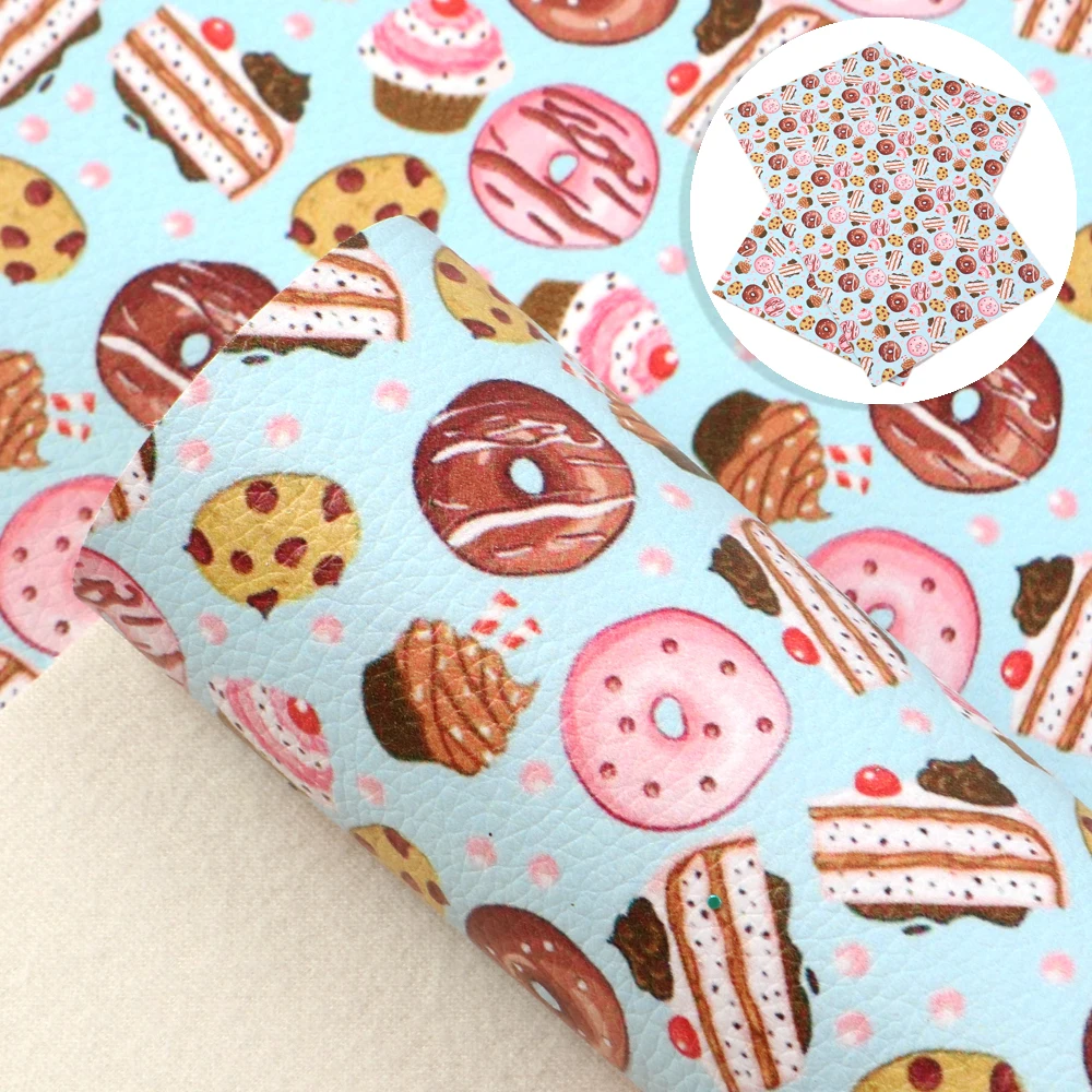 Дэвид Энджи 20*33 см цветок с принтом радуги Искусственная кожа лист из натуральной