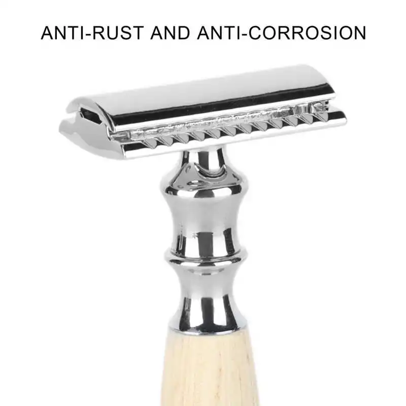 

Beard Trimmer Trimmer Vintage Shaver Handle Wooden Handle Manual Beard Shaver Double Edge Safe for Men Nose And Ear