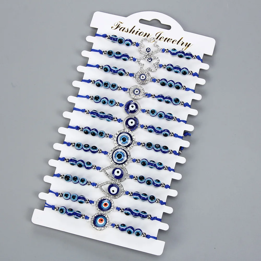 Плетеные веревочные браслеты в богемном стиле для женщин и мужчин 12 шт./компл.