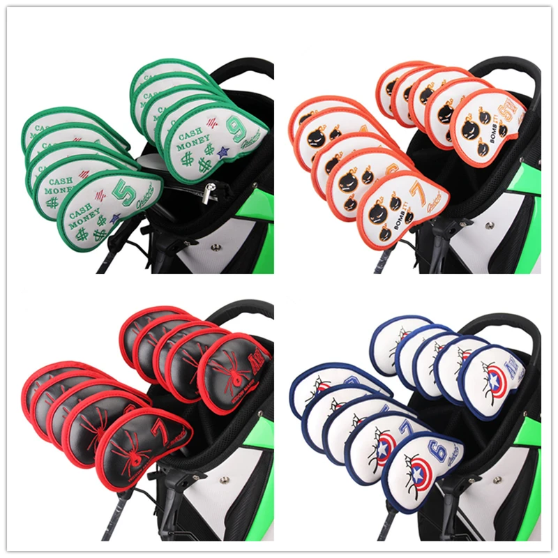 A Lot Of Pro Custom Golf Iron Headcover 3 #-9 # Pw Aw Sw высококачественные Чехлы для гольфа 10 шт./лот