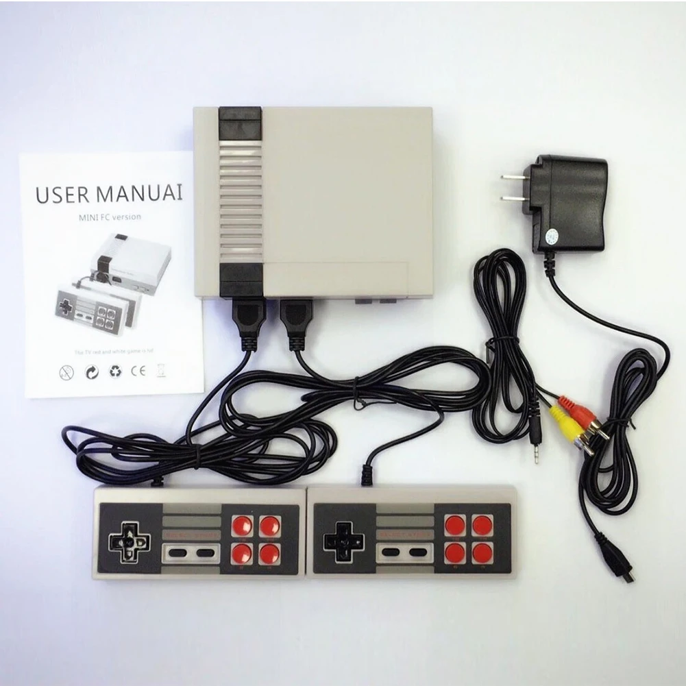 8 бит игровой плеер подарок ТВ игровая консоль плагин карта NES Портативный видео 2