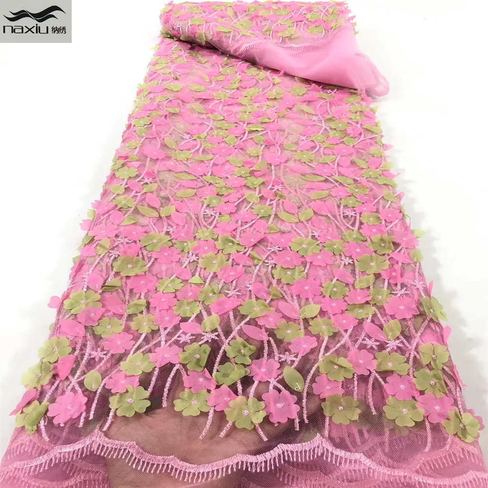 

Madison African Lace Fabric 2021 High Quality Lace Fabric 3d French Tulle Lace Fabric For Women