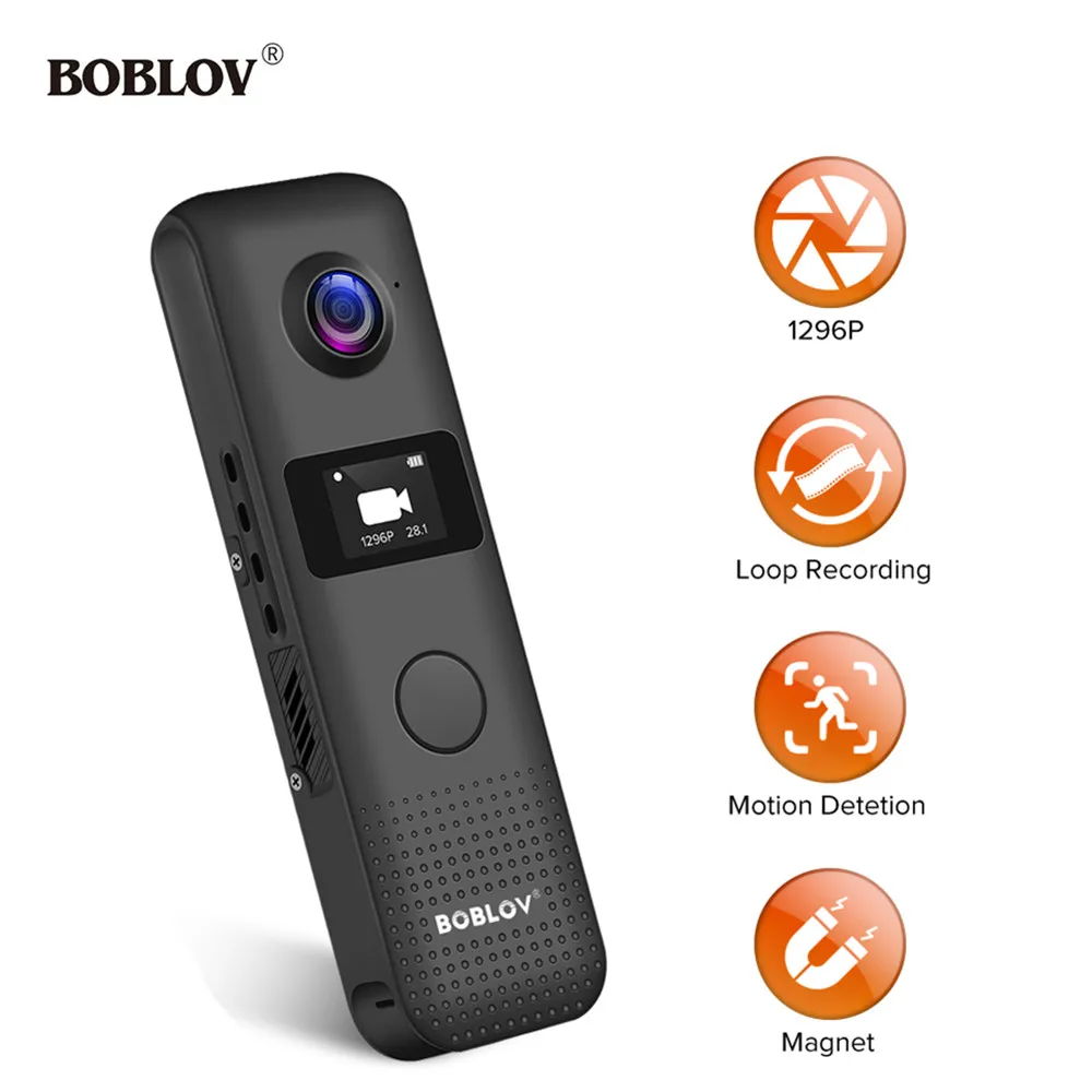 

Мини-камера BOBLOV с поддержкой Wi-Fi, HD 1296P, 64 ГБ