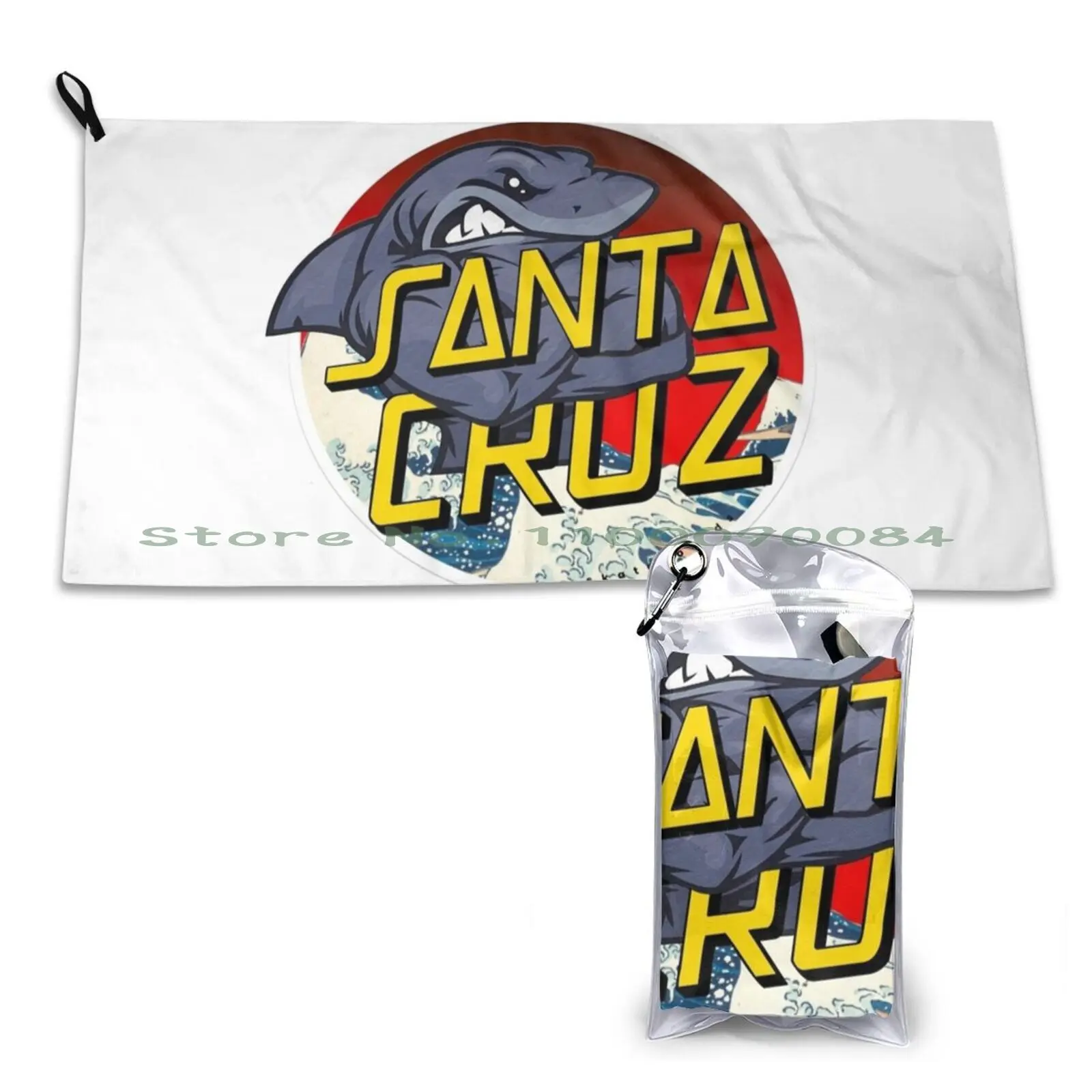 Быстросохнущее полотенце Shark Спортивная портативная Ванна Bella Poarch Mia Khalifa Valkyrae для