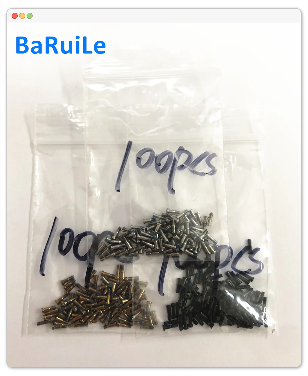BaRuiLe 300 шт. нижний винт для iPhone 6S 6 Plus 5S 8 X док-коннектор Torx 5 точечный звездообразный Пентакль винты аксессуары Pentalobe