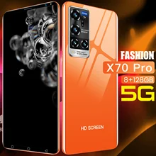 Global Version X70 Pro Smartphone 8GB-128GB Large Memory HD 5G 4800 mAh 6.1-inch Large Screen 10-core Student Gaming Smartphone