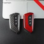 Чехол для автомобильного ключа с дистанционным управлением из углеродного волокна для Volkswagen VW Golf 8 MK8, Skoda Octavia