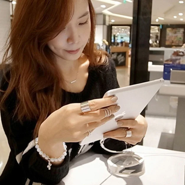 Женщины кольцо 3 шт./компл. модные подвески из розового золота с нашивкой в виде