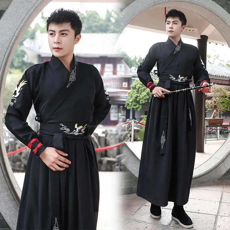 Традиционное платье ханьфу в старинном китайском стиле для мужчин и женщин