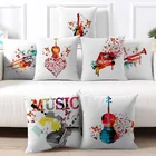 Fuwatacchi музыкальная нота Наволочка на подушку наволочка для домашнего декора Диван Декоративные Чехлы на диванные подушки, украшения дома подушка для дивана стулья