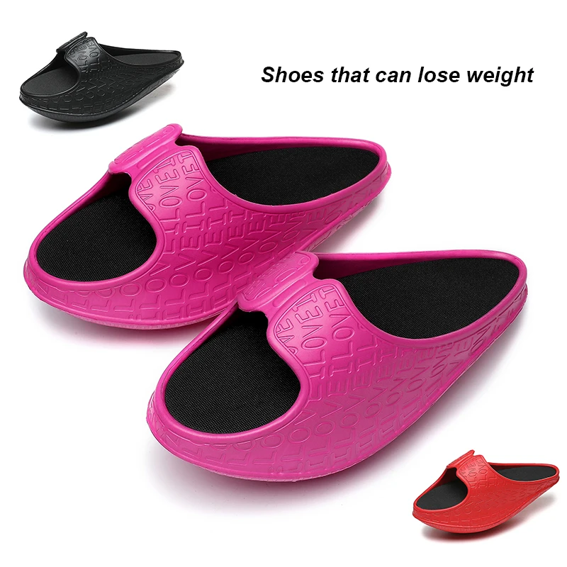

Exercise To Lose Weight Thin Legs Shake Net Red Women's Brand Designer Shoes Slippers Leg Support Exercise Massage Thick Bottom