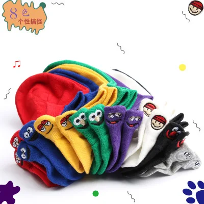 Женские носки с вышивкой модные хлопковые по щиколотку необычной летние