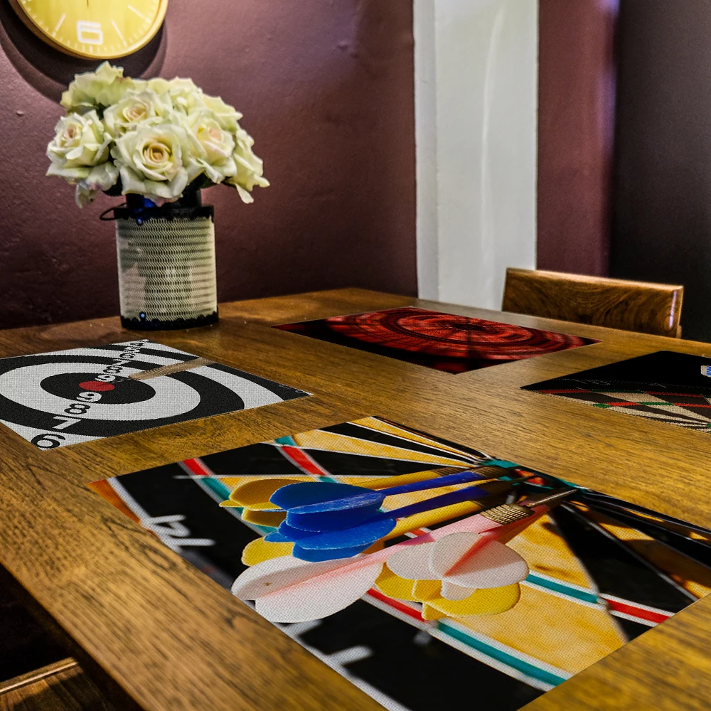 TTLIFE Креативный дизайн Дартс фото коврик для обеденного стола домашнего декора