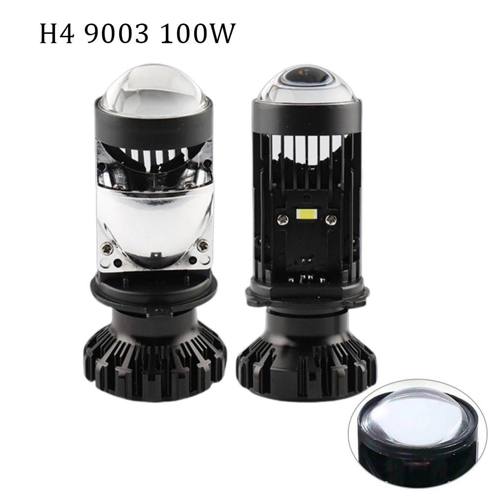 

2 шт., Автомобильные светодиодные мини-лампы H4 9003 100 Вт