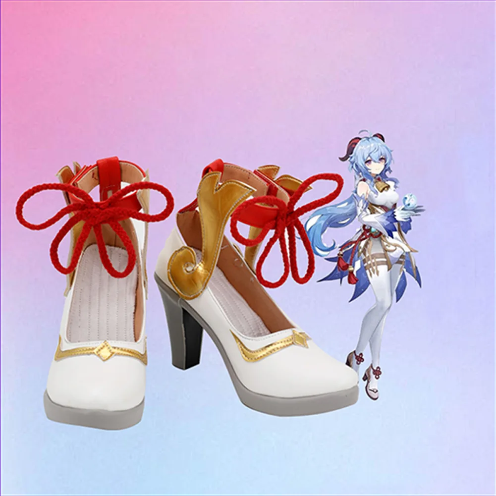 

Genshin Impact GanYu Cosplay Shoes Boots Halloween Costumes Accessory Custom Made For women Girls