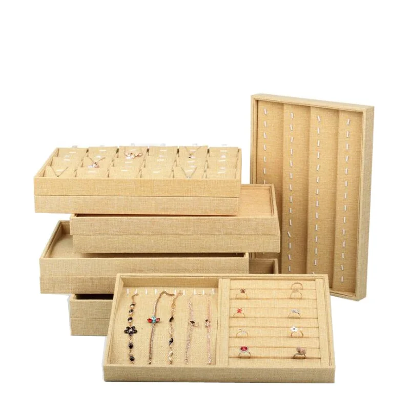 Высокое качество белья коробка ювелирных изделий ожерелье Дисплей Стенд браслет