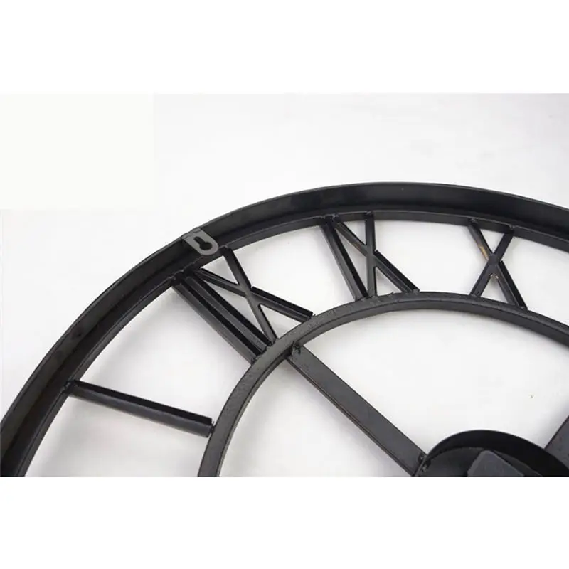 Новый 3D круглые Настенные часы 40 см в стиле древнего Рима с кованые полые