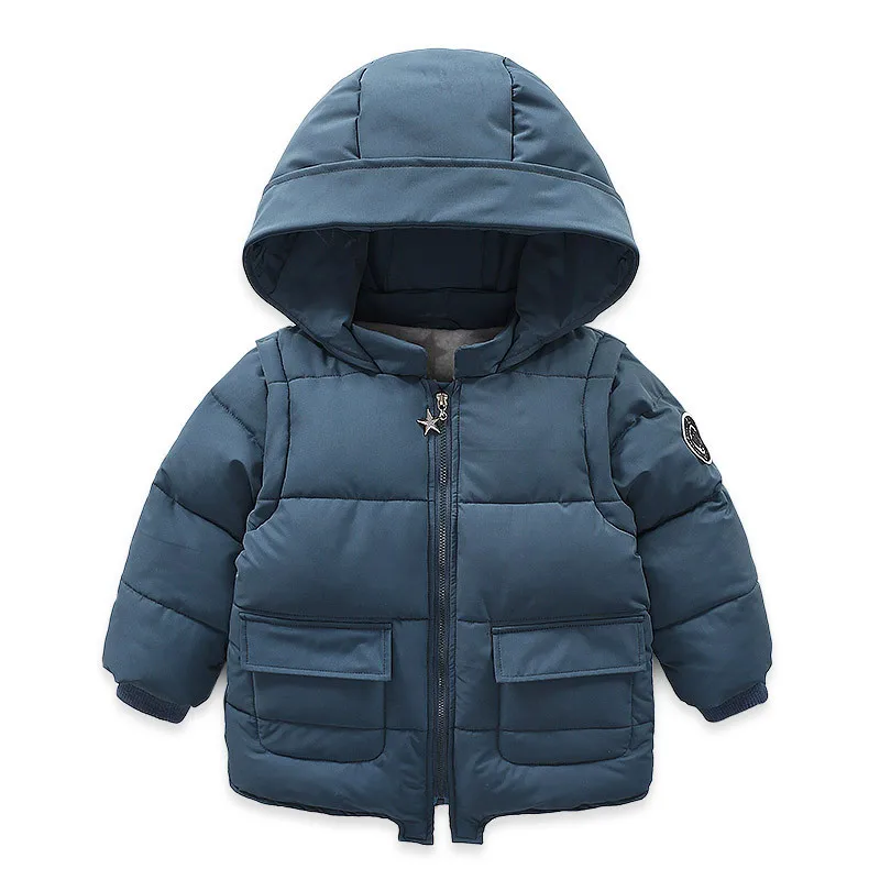 Детская куртка с хлопковой подкладкой коллекция 2019 года зимнее пальто капюшоном