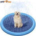 Разбрызгиватель для питомцев для бассейна, охлаждающий коврик для распыления воды, летняя крутая ванна для собак