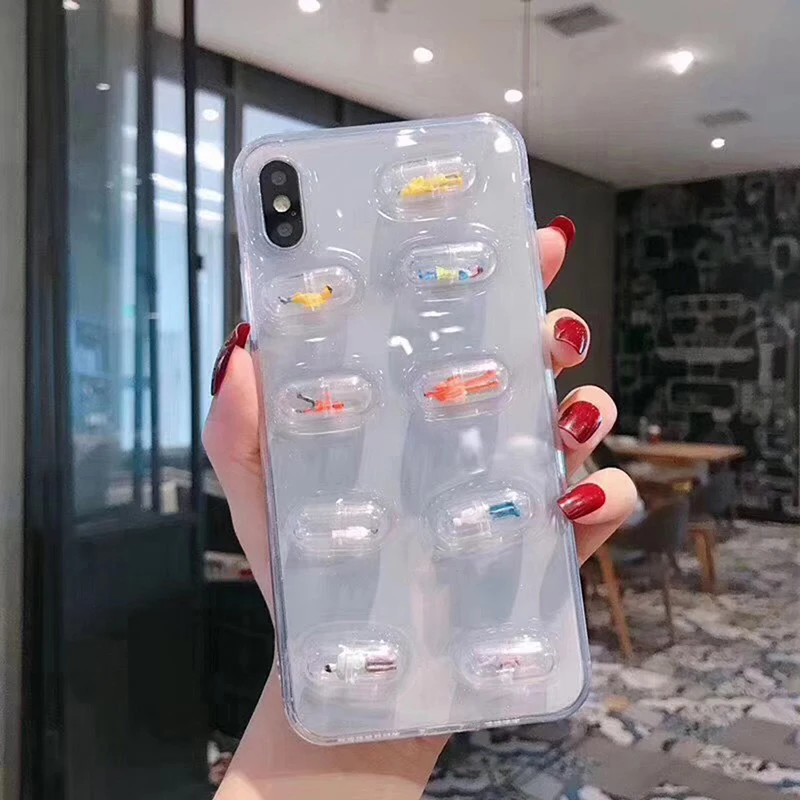 

20 шт./пакет прозрачная капсула оболочка Пластик контейнер для таблеток Medince Чехлы бутылка Горячая