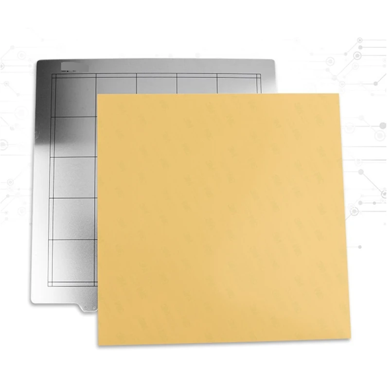 

H052 300x300 Hot Bed Platform Steel Plate Kit Spring Steel Sheet with Smooth Adhensive PEI for 3D Printer Lulzbot Taz6