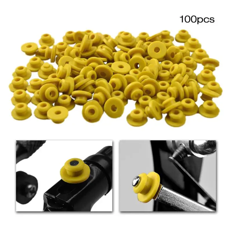 100PCS ATOMUS Tattoo &quotT&quot Type Needle Pad Rubber Grommets Nipples Machine Accessory Armature Bar Tools |