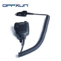 oppxun ptt handheld microphone shoulder speaker mic for kenwood tk280 tk2140 tk385 tk3140 walkie talkie two way radio