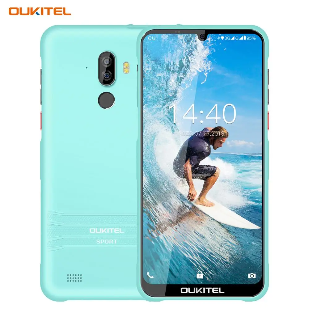 OUKITEL Y1000 Android 9 0 мобильный телефон 6 08 &quot19 5: экран MT6580P 2G RAM 32G ROM 3600mAh отпечаток пальца