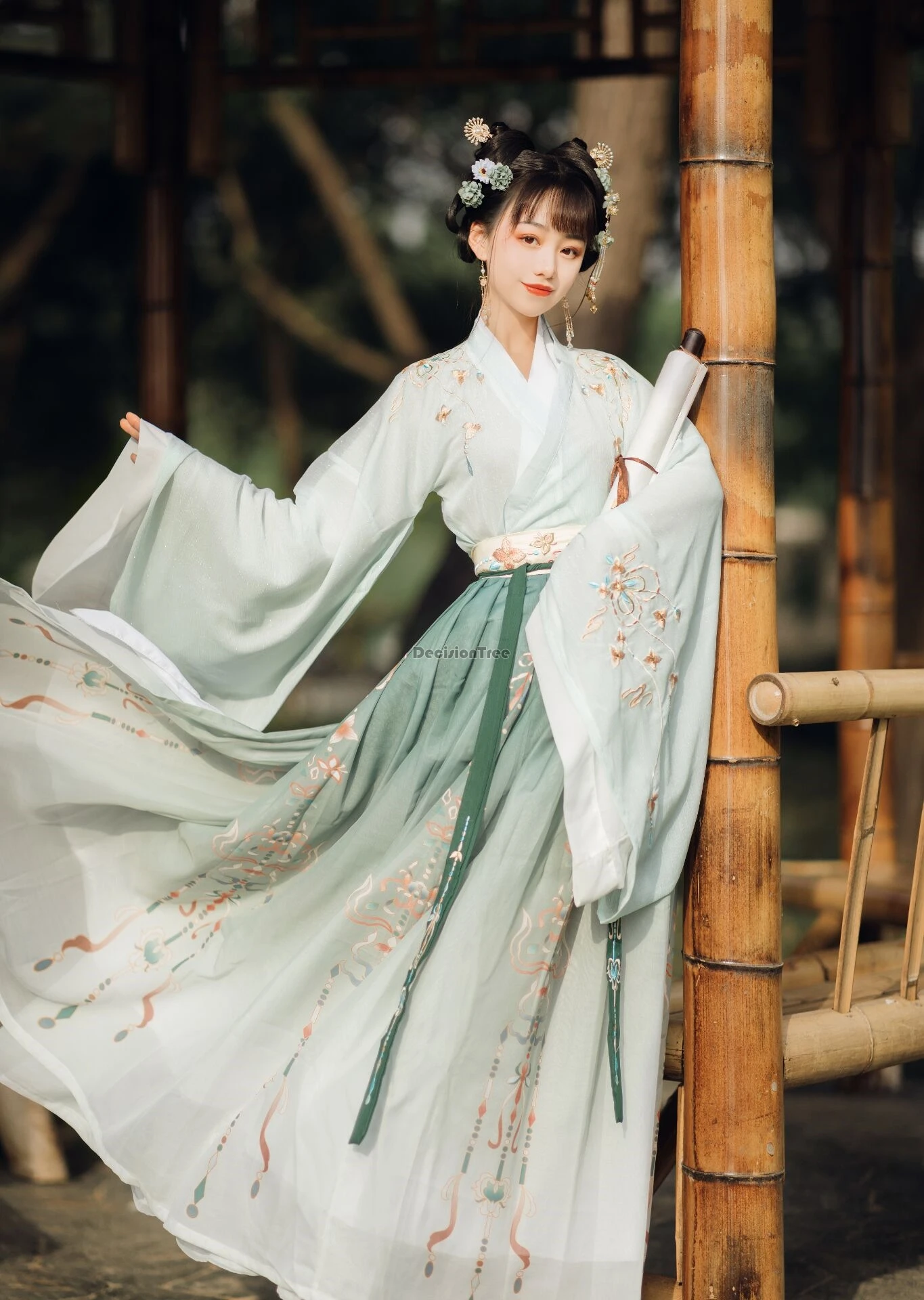 

2021 принт hanfu для женщин Традиционная сценическая одежда народное платье праздничный наряд для взрослых династия Мин ханьфу платье косплей ...