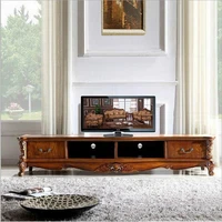 antique high living room wooden furniture lcd tv stand o1137