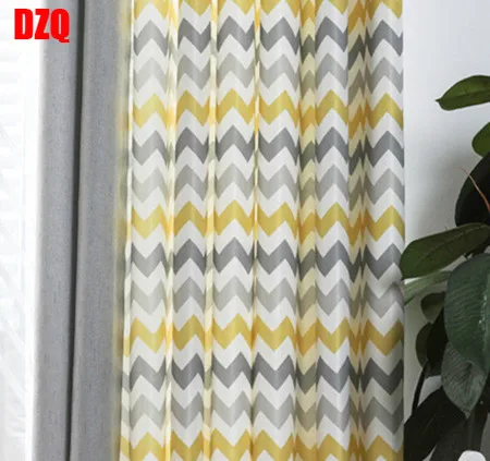 

Customized Curtains for Living Room e Bedroom Yellow Stripped Byete Curtains for Window Drapes Home Decor Cortinas