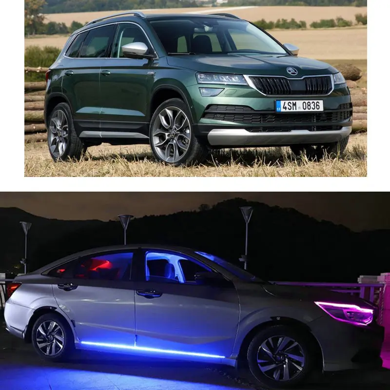 

Remote Car Door Decorative Mood Lighting For skoda felicia karoq kodiaq roomster